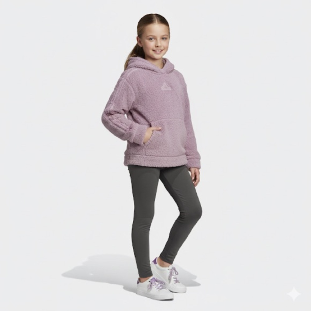 NWOT Adidas girl sherpa hoodie